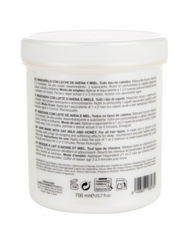 Mascarilla con Leche de Avena y Miel...