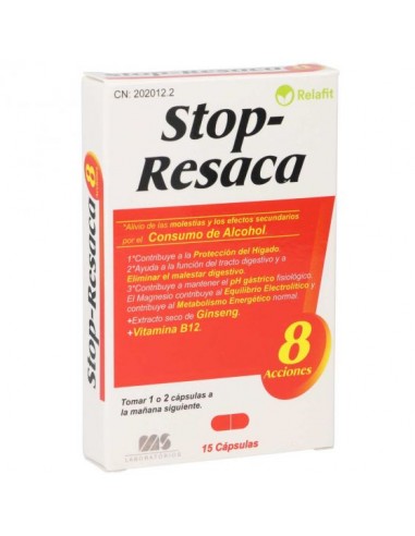 Relafit Stop Resaca 15 cápsulas