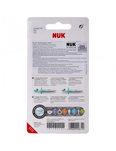 Nuk Set Cepillos Entrena +6m
