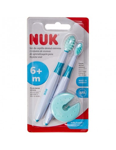 Nuk Set Cepillos Entrena +6m