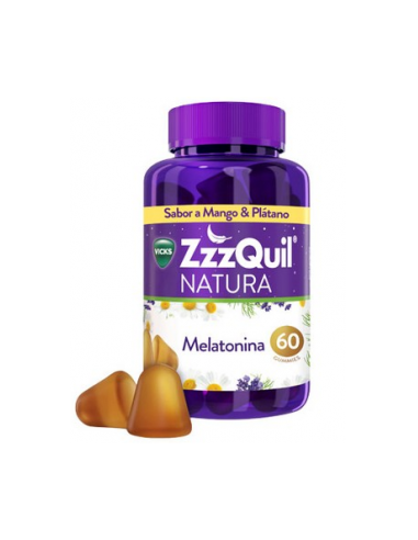Vicks ZzzQuil Natura 60 Gummies Mango...