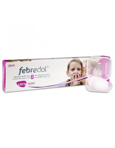 Febredol Tapones Oído Cera, 8 Unidades