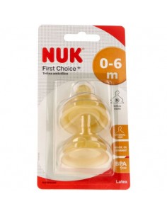 Nuk Tetina Latex 1M 2 unidades