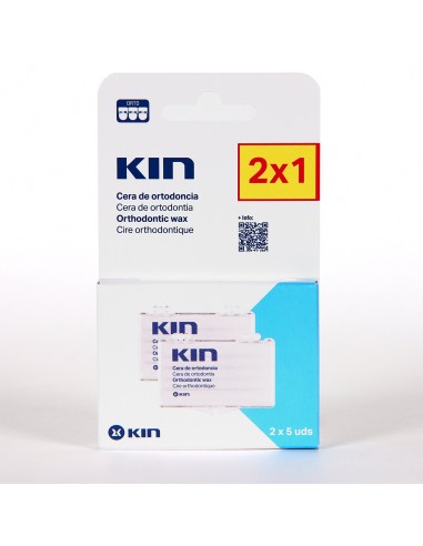 KIN CERA ORTODONCIA DUPLO 2 X 5 UNIDADES