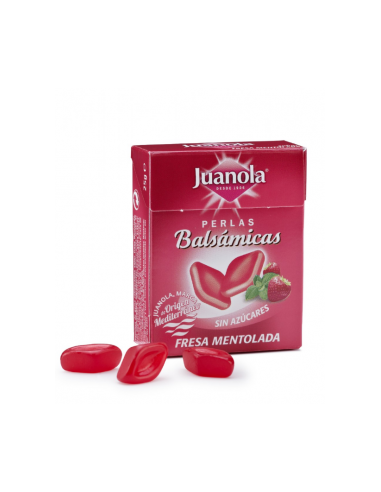 Juanola Perlas Fresa Mentolada 25g