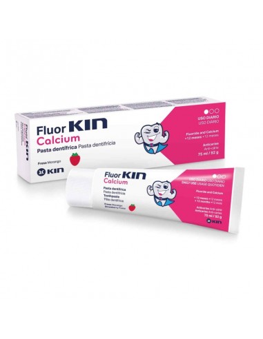 FLUOR KIN CALCIO FRESA PASTA 75 ML