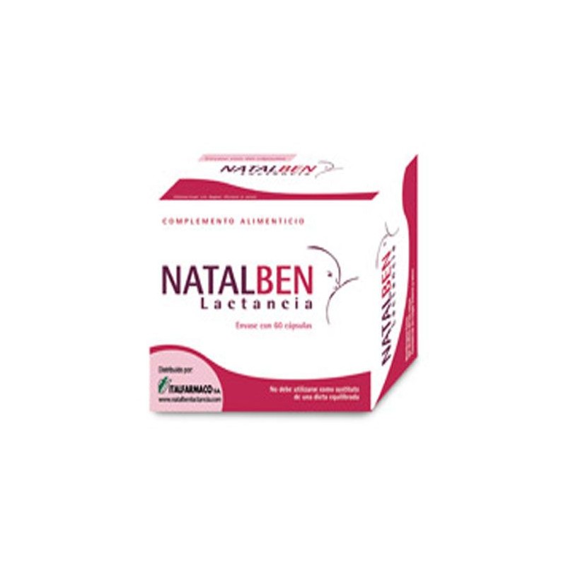 Natalben Lactancia contiene 60 cápsulas