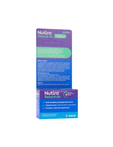 Nutira Retard 6h 40 Comprimidos Lactasa