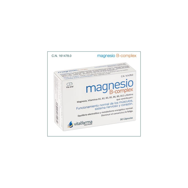 Magnesio B Complex 30cáps
